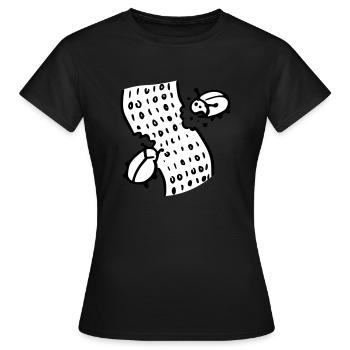 code bugs software - T-shirt Femme - noir - Devant - AI Model Female 172 dark (172cm)
