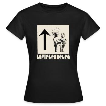 Madonna negra - Frauen T-Shirt - Schwarz - Vorne - AI Model Female 172 dark (172cm)