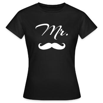 M. MISTER MAN BEARD - T-shirt Femme - noir - Devant - AI Model Female 172 dark (172cm)