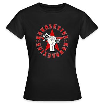 Lution de vol - T-shirt Femme - noir - Devant - AI Model Female 172 dark (172cm)