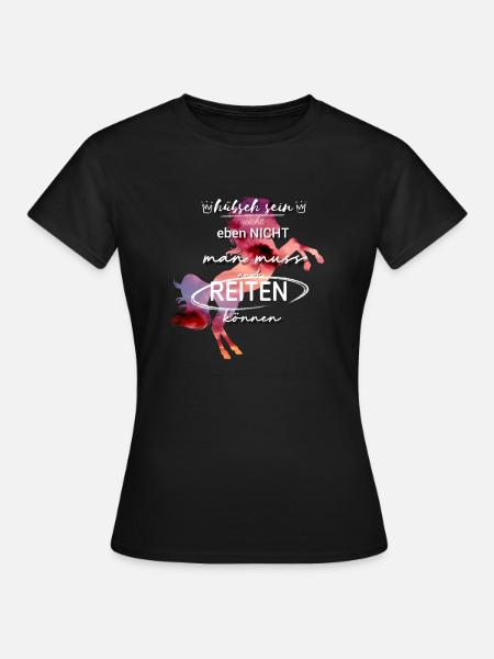 REITEN- Sprüche - Frauen T-Shirt - Schwarz