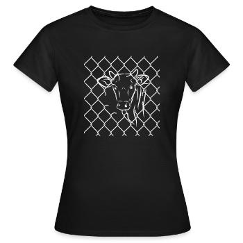 Droits des animaux - T-shirt Femme - noir - Devant - AI Model Female 172 dark (172cm)