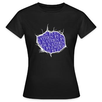 katze geschenk geburtstagsgeschenk falbkatze - Frauen T-Shirt - Schwarz - Vorne - AI Model Female 172 dark (172cm)
