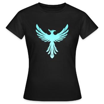 Phoenix Logo - Frauen T-Shirt - Schwarz - Vorne - AI Model Female 172 dark (172cm)
