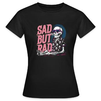 Cool goth look with depth - Women's T-Shirt - black - Front - AI Model Female 172 dark (172cm)
