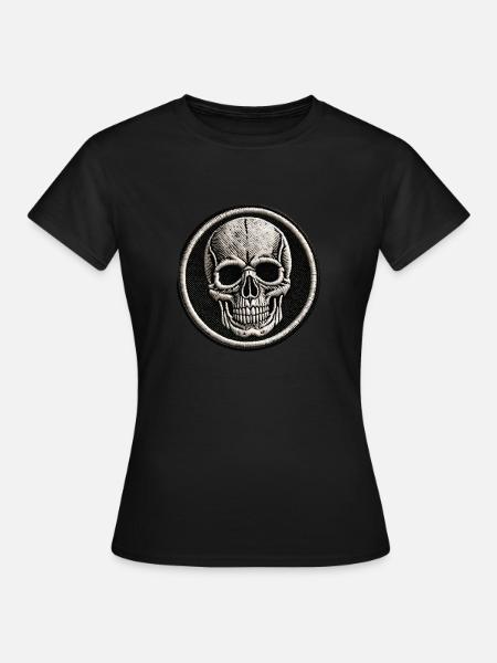 Schädel - Frauen T-Shirt - Schwarz