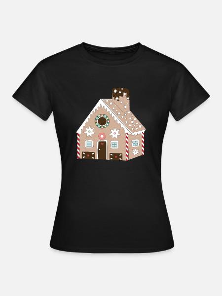 Maison en pain d’épices - T-shirt Femme - noir