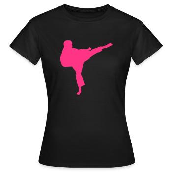 sport de combat - T-shirt Femme - noir - Devant - AI Model Female 172 dark (172cm)