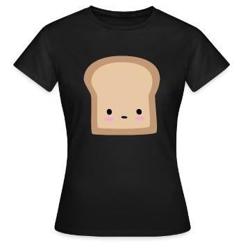 Toast - Frauen T-Shirt - Schwarz - Vorne - AI Model Female 172 dark (172cm)