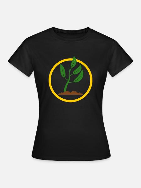 Setzlingemblem - Frauen T-Shirt - Schwarz