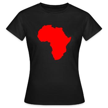 africa - Women's T-Shirt - black - Front - AI Model Female 172 dark (172cm)
