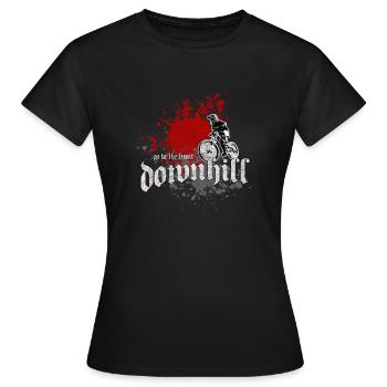 descente - VTT - T-shirt Femme - noir - Devant - AI Model Female 172 dark (172cm)