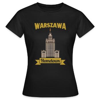 Heimatstadt Warschau - Frauen T-Shirt - Schwarz - Vorne - AI Model Female 172 dark (172cm)