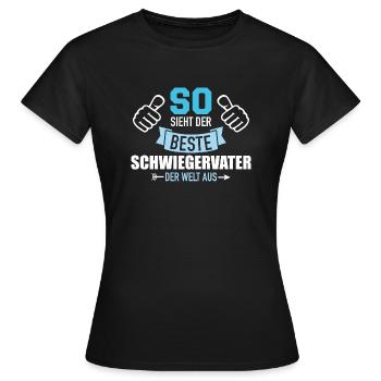 Schwiegervater - Frauen T-Shirt - Schwarz - Vorne - AI Model Female 172 dark (172cm)