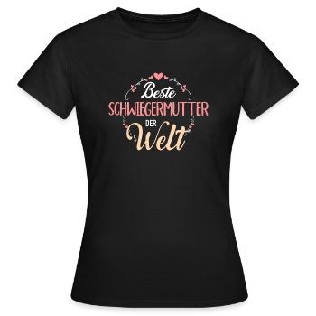 Schwiegermutter - Frauen T-Shirt - Schwarz - Vorne - AI Model Female 172 dark (172cm)