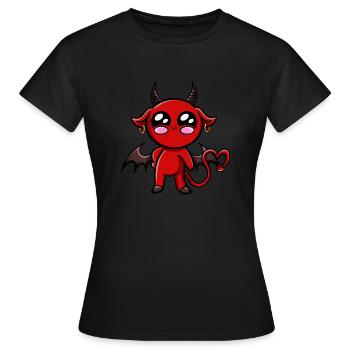 Diablotine Kawaii ! - T-shirt Femme - noir - Devant - AI Model Female 172 dark (172cm)