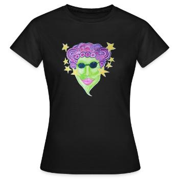 Princesse paillettes - T-shirt Femme - noir - Devant - AI Model Female 172 dark (172cm)