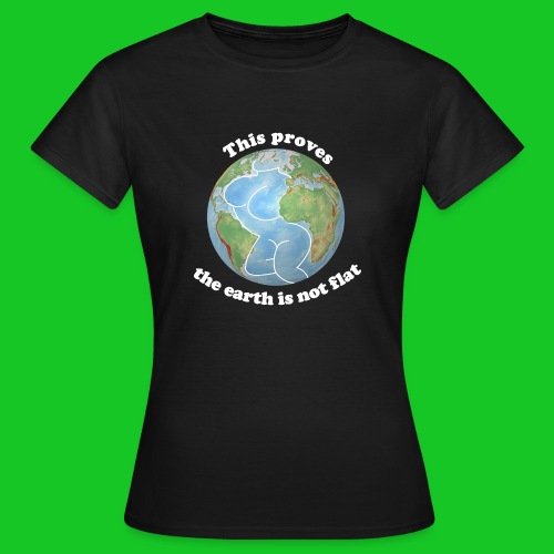 Flat earth moves me - Vrouwen T-shirt