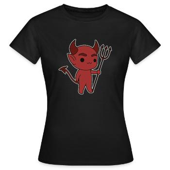 Démon - T-shirt Femme - noir - Devant - AI Model Female 172 dark (172cm)