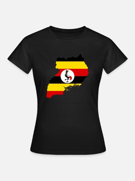 Uganda - Frauen T-Shirt - Schwarz