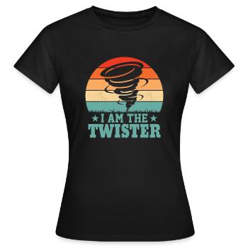 Je suis le météorologue Twister Météorologie - T-shirt Femme - noir - Devant - AI Model Female 172 dark (172cm)