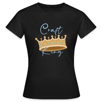 King - Women's T-Shirt - black - Front - AI Model Female 172 dark (172cm)