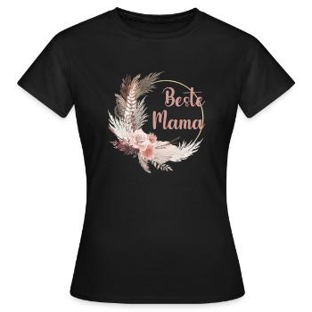 beste Mama - Frauen T-Shirt - Schwarz - Vorne - AI Model Female 172 dark (172cm)