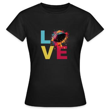 J’adore le football - T-shirt Femme - noir - Devant - AI Model Female 172 dark (172cm)