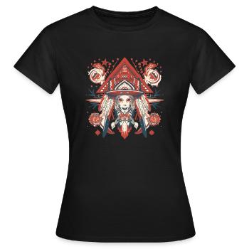 Folklore américain - T-shirt Femme - noir - Devant - AI Model Female 172 dark (172cm)