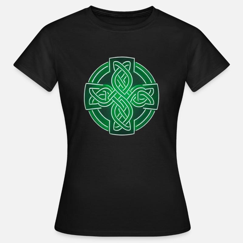 Celtic cross great design - Women's T-Shirt - black