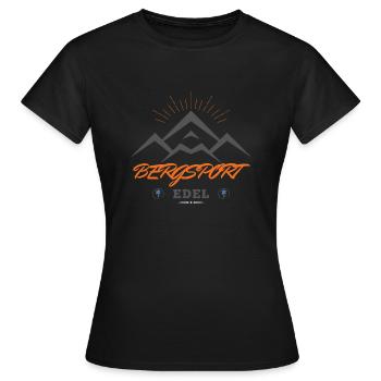 Es Lebe der Bergsport yeah - Frauen T-Shirt - Schwarz - Vorne - AI Model Female 172 dark (172cm)