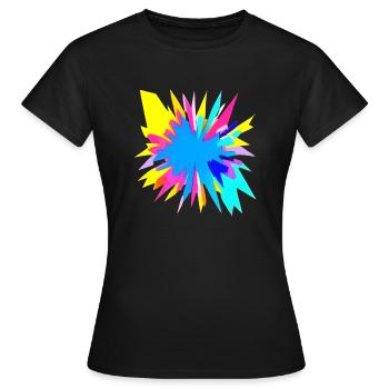 Creative explosion - Women's T-Shirt - black - Front - AI Model Female 172 dark (172cm)