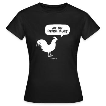 Kriechen - Frauen T-Shirt - Schwarz - Vorne - AI Model Female 172 dark (172cm)