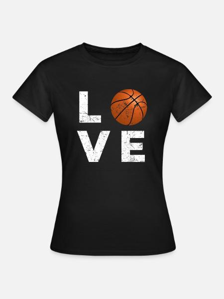 Basketball-Liebe - Frauen T-Shirt - Schwarz