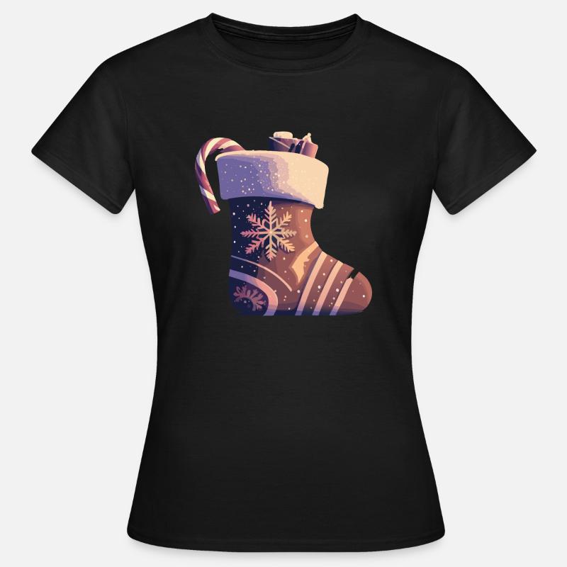 Christmas stocking - Women's T-Shirt - black