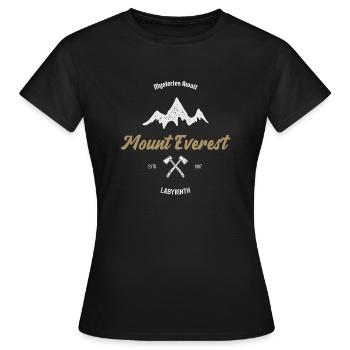 Geheimnisse warten auf das Mount Everest Labyrinth - Frauen T-Shirt - Schwarz - Vorne - AI Model Female 172 dark (172cm)