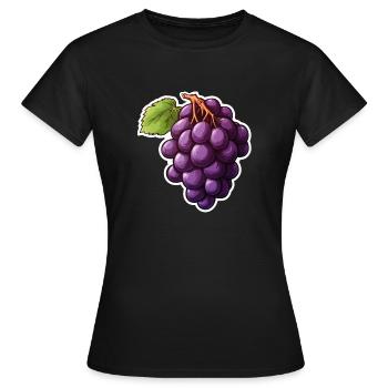 Vignes sombres - T-shirt Femme - noir - Devant - AI Model Female 172 dark (172cm)