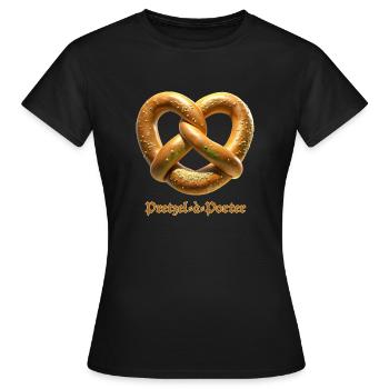 Pretzel-à-Porter - Women's T-Shirt - black - Front - AI Model Female 172 dark (172cm)