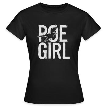 Literary Gothic style - Women's T-Shirt - black - Front - AI Model Female 172 dark (172cm)
