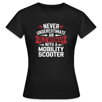 Stolz auf Erfahrung und Power - Frauen T-Shirt - Schwarz - Vorne - AI Model Female 172 dark (172cm)