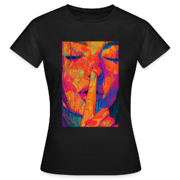 trippy - Frauen T-Shirt - Schwarz - Vorne - AI Model Female 172 dark (172cm)