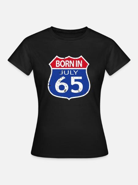 Né(e) en Juillet 1965 - T-shirt Femme - noir