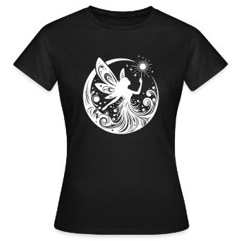 Fairy - Women's T-Shirt - black - Front - AI Model Female 172 dark (172cm)