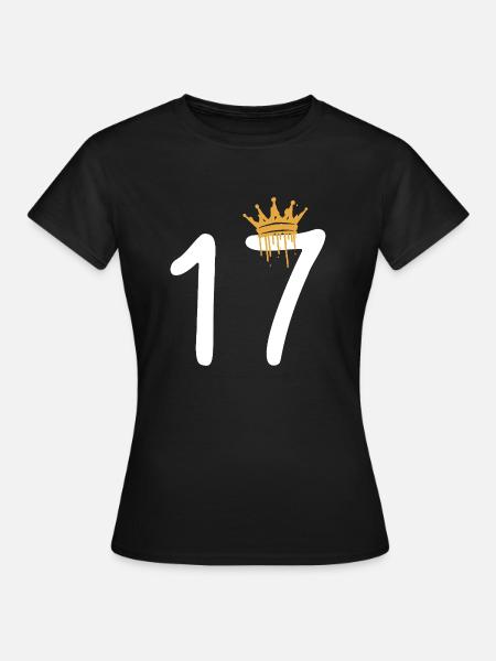 17 - Frauen T-Shirt - Schwarz