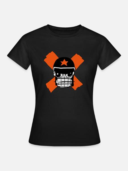 Motard Micky Biker - T-shirt Femme - noir