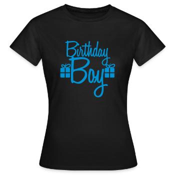Happy Birthday Boy - T-shirt Femme - noir - Devant - AI Model Female 172 dark (172cm)