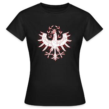 Tirol - Frauen T-Shirt - Schwarz - Vorne - AI Model Female 172 dark (172cm)