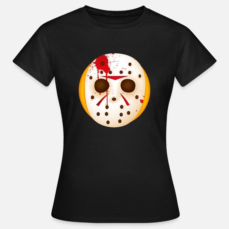 Smiley Chain Saw Mask - Maglietta da donna - nero