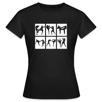 kickboxer kickboxing - T-shirt Femme - noir - Devant - AI Model Female 172 dark (172cm)