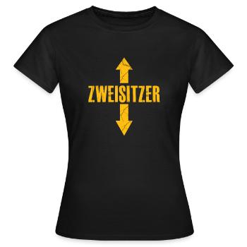 Echte Kerle Mallorca Spruch Zweisitzer Saufen - Frauen T-Shirt - Schwarz - Vorne - AI Model Female 172 dark (172cm)